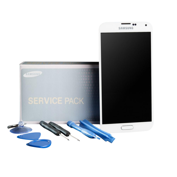 Samsung Galaxy S5 Plus SM-G901F Display Kompletteinheit weiß mit Homebutton
