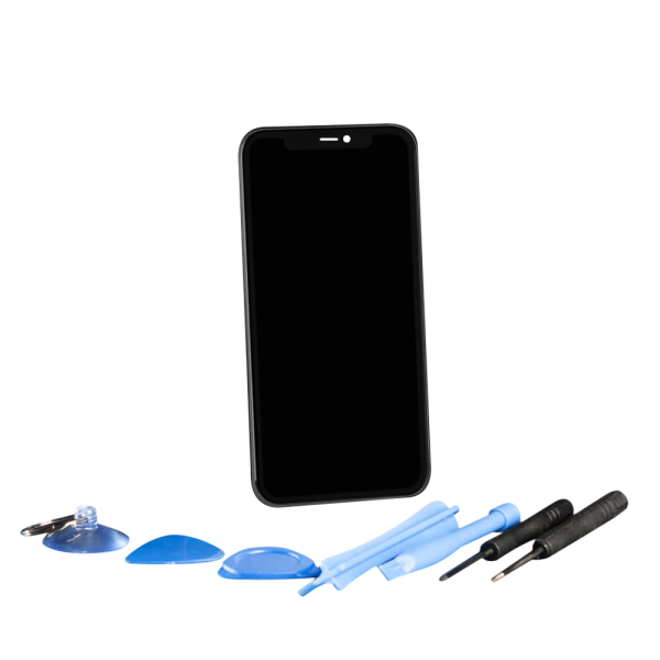 Apple iPhone 11 Retina Display Touchscreen schwarz mit Werkzeugset