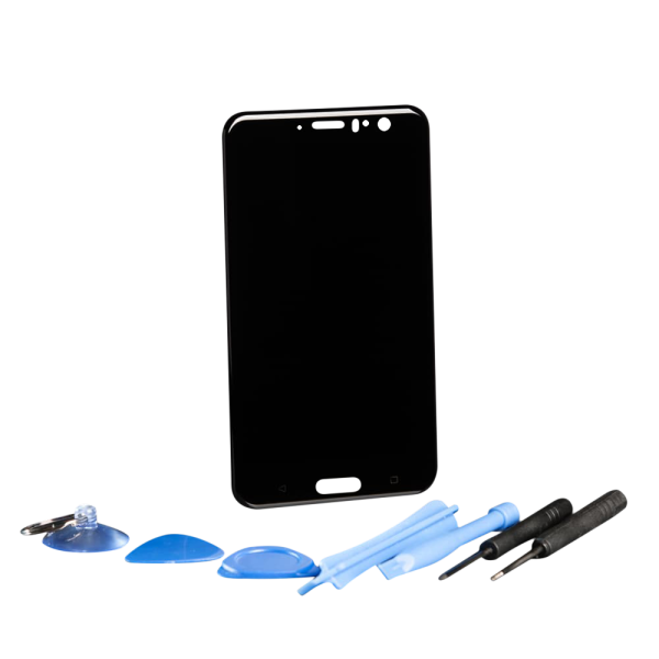 HTC U11 Display schwarz mit Werkzeugset