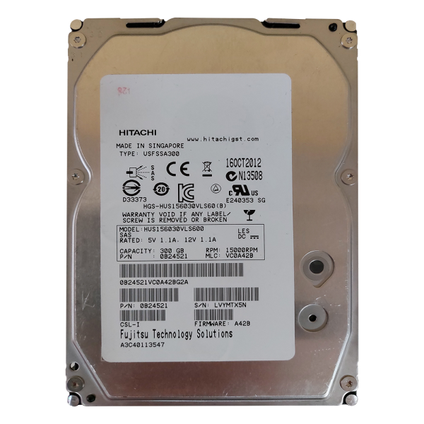 Hitachi SAS 300GB 15k 6G 3.5" HUS156060VLS600
