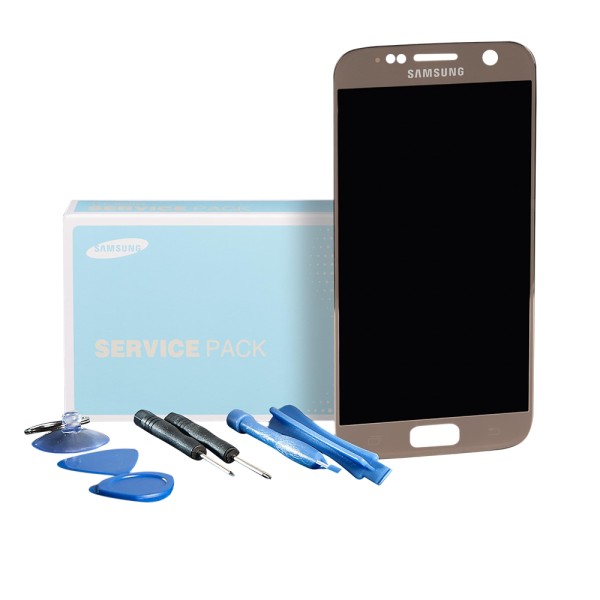 Original Samsung Galaxy S7 SM-G930F Display Kompletteinheit gold