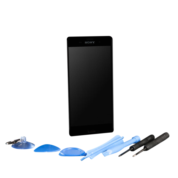 Smartphone Display passend für Sony Xperia Z3 compact D5803 / D5833 Touchscreen schwarz mit Werkzeug