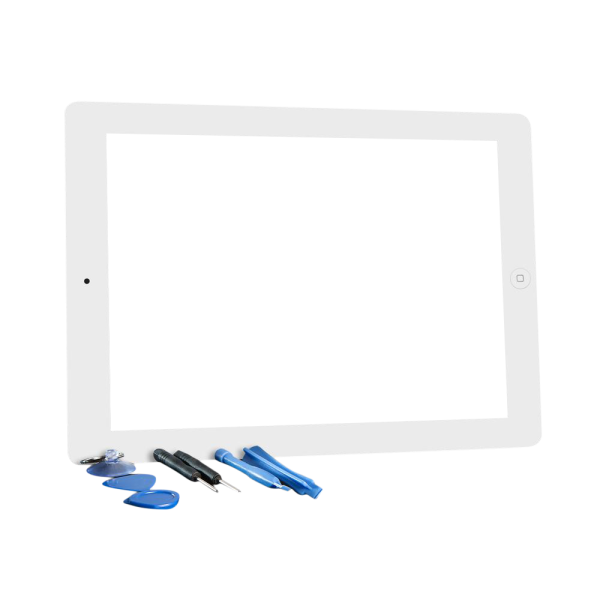Apple iPad Air Digitizer Glas Touchscreen Display mit Homebutton weiß