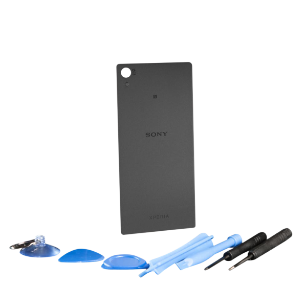 Smartphone Backcover / Akkudeckel passend für Sony Xperia Z5 schwarz vorverklebt