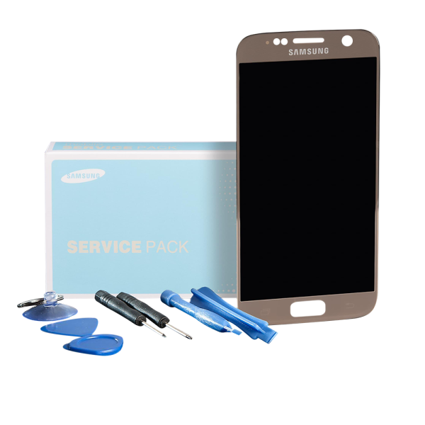Original Samsung Galaxy S7 SM-G930F Display Kompletteinheit gold