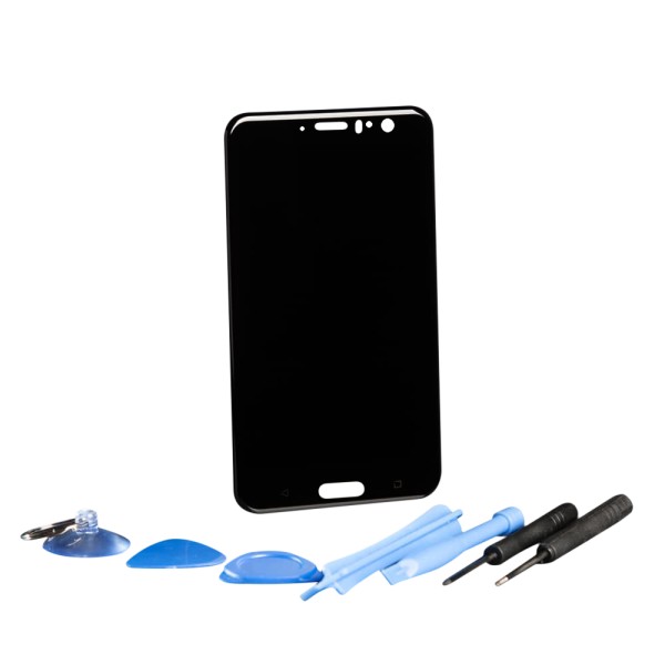 HTC U11 Display schwarz mit Werkzeugset